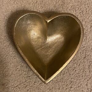 Small Gold Heart Dish